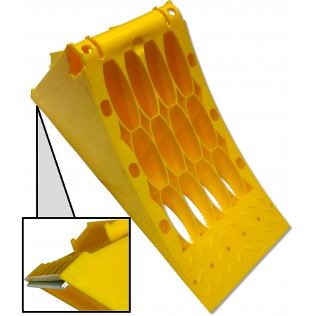 Solidny Klin Pod Koło Blokada KOŁA 160mm WKŁADKA METALOWA G46 ADR BUS PKW